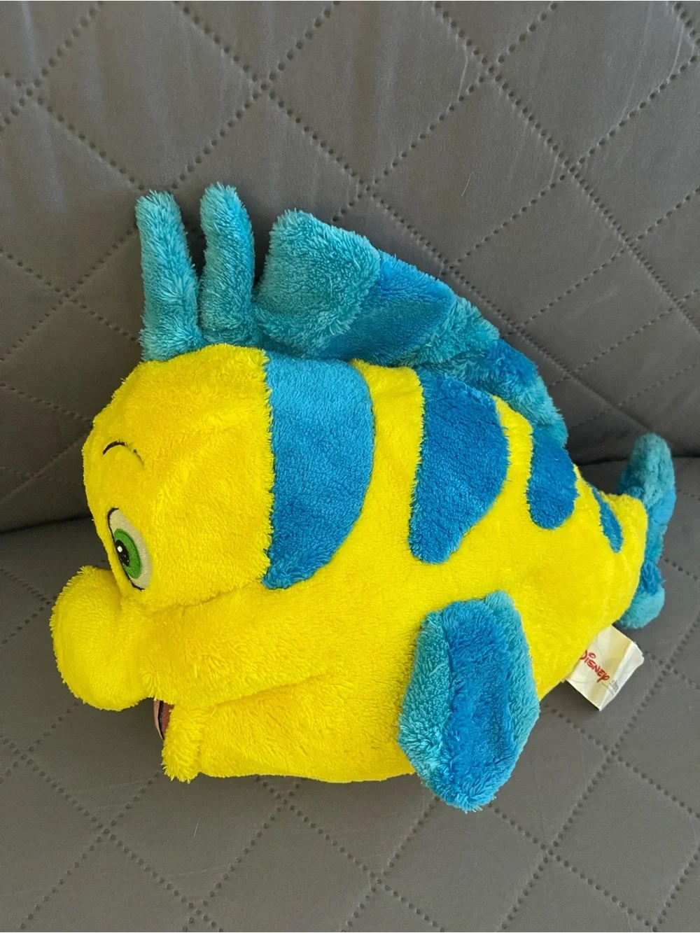Disney Yellow and Blue Plush Fish Character Toy (Good)